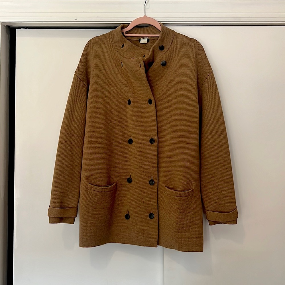 J Crew Merino Wool Sweater Coat